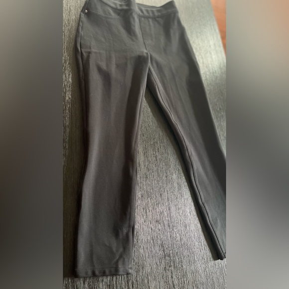 Spanx Women Small Black Crop Jean-ish Leggings Skinny Stretch Pull On High Rise - Picture 2 of 9